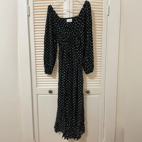 ASOS black and white polka dot dress - Picture 2 of 3